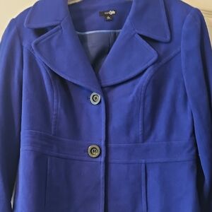 New York & Company Royal Blue Pea Coat